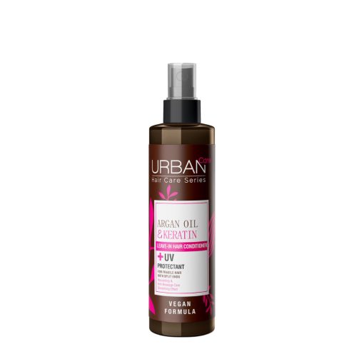 Tápláló és hajtöredezés elleni öblítés nélküli hajápoló spray argánolajjal és keratinnal 200 ml