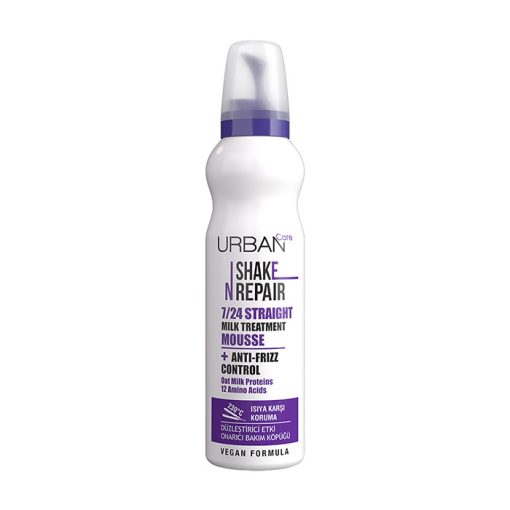 Shake N Repair 7/24 Hajkiegyenesítő tejes hajhab szöszsösödő, egyenes hajra 150 ml